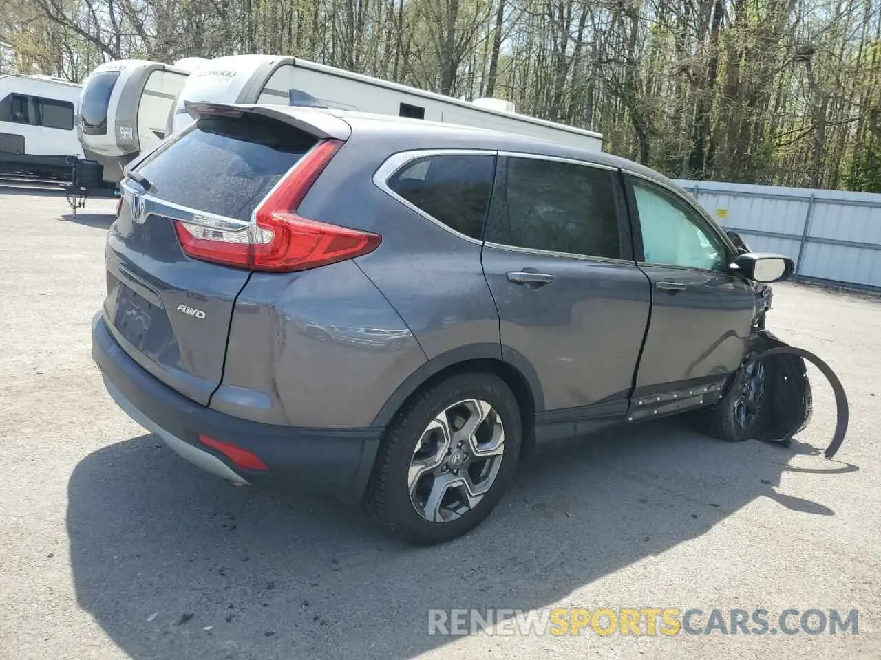 3 fotografías del automóvil dañado 2HKRW2H56KH675794 HONDA CRV 2019