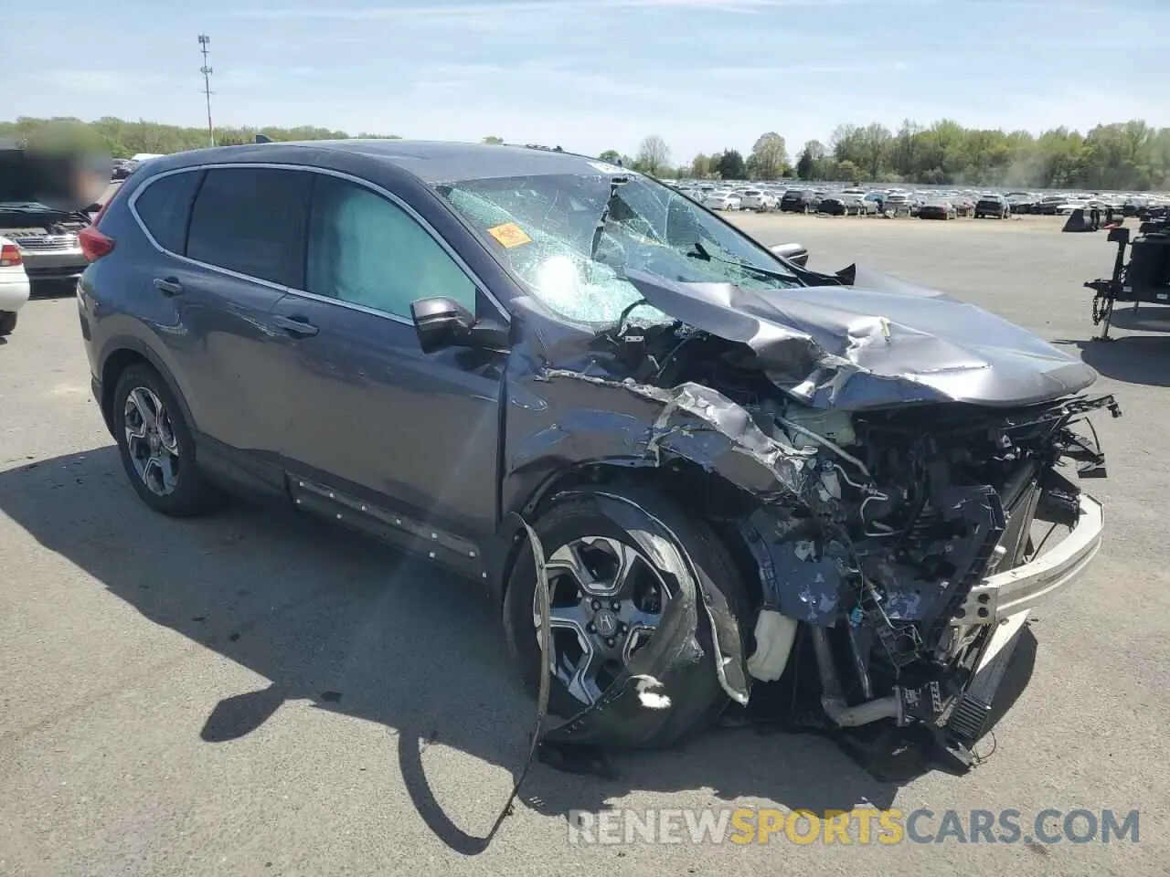4 fotografías del automóvil dañado 2HKRW2H56KH675794 HONDA CRV 2019