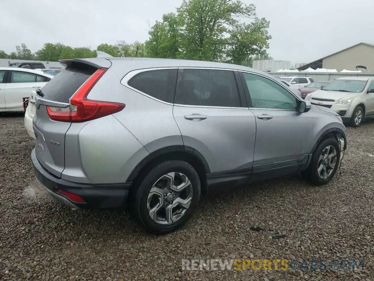 3 fotografías del automóvil dañado 2HKRW2H57KH605754 HONDA CRV 2019