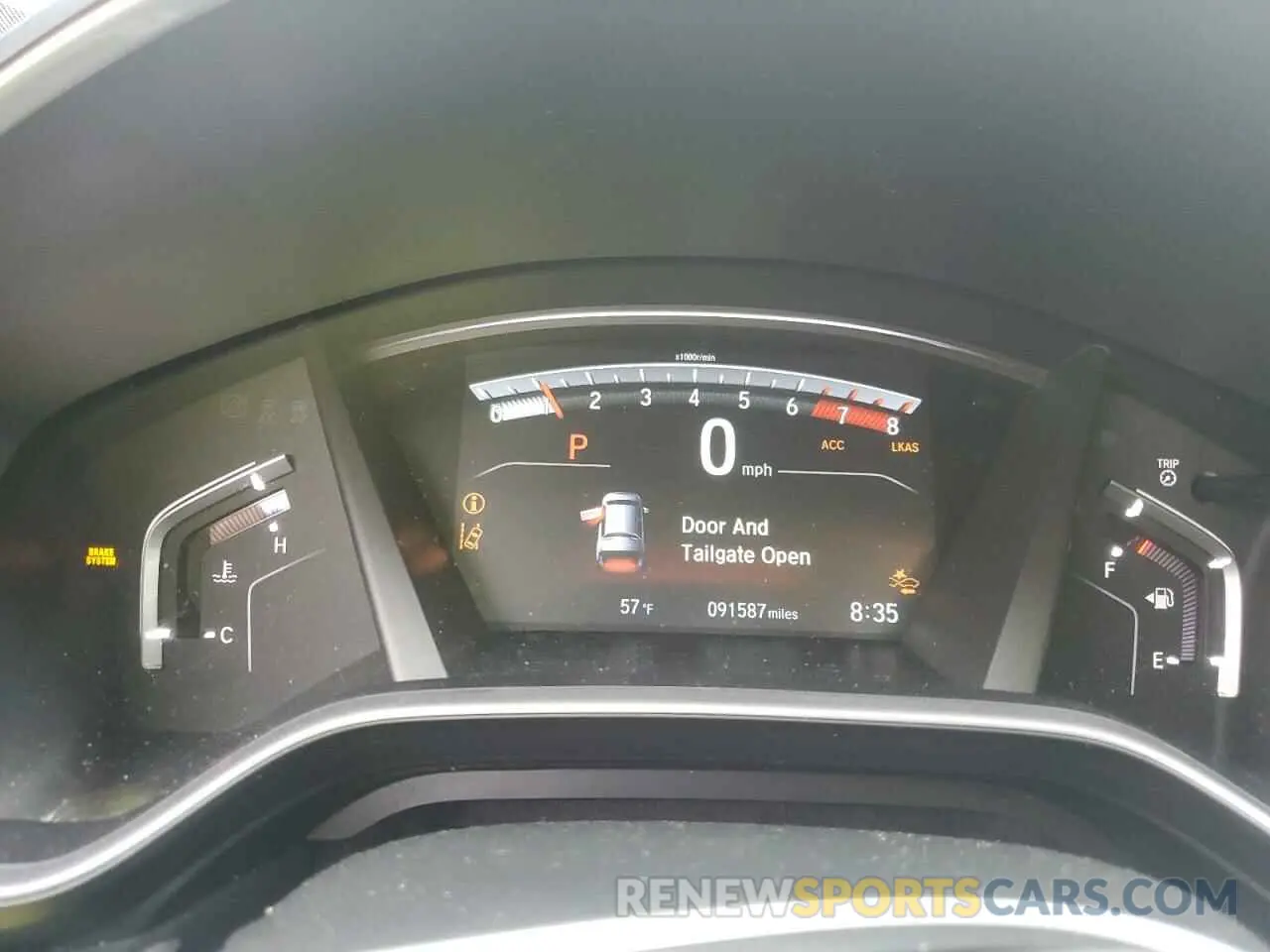 9 fotografías del automóvil dañado 2HKRW2H57KH605754 HONDA CRV 2019