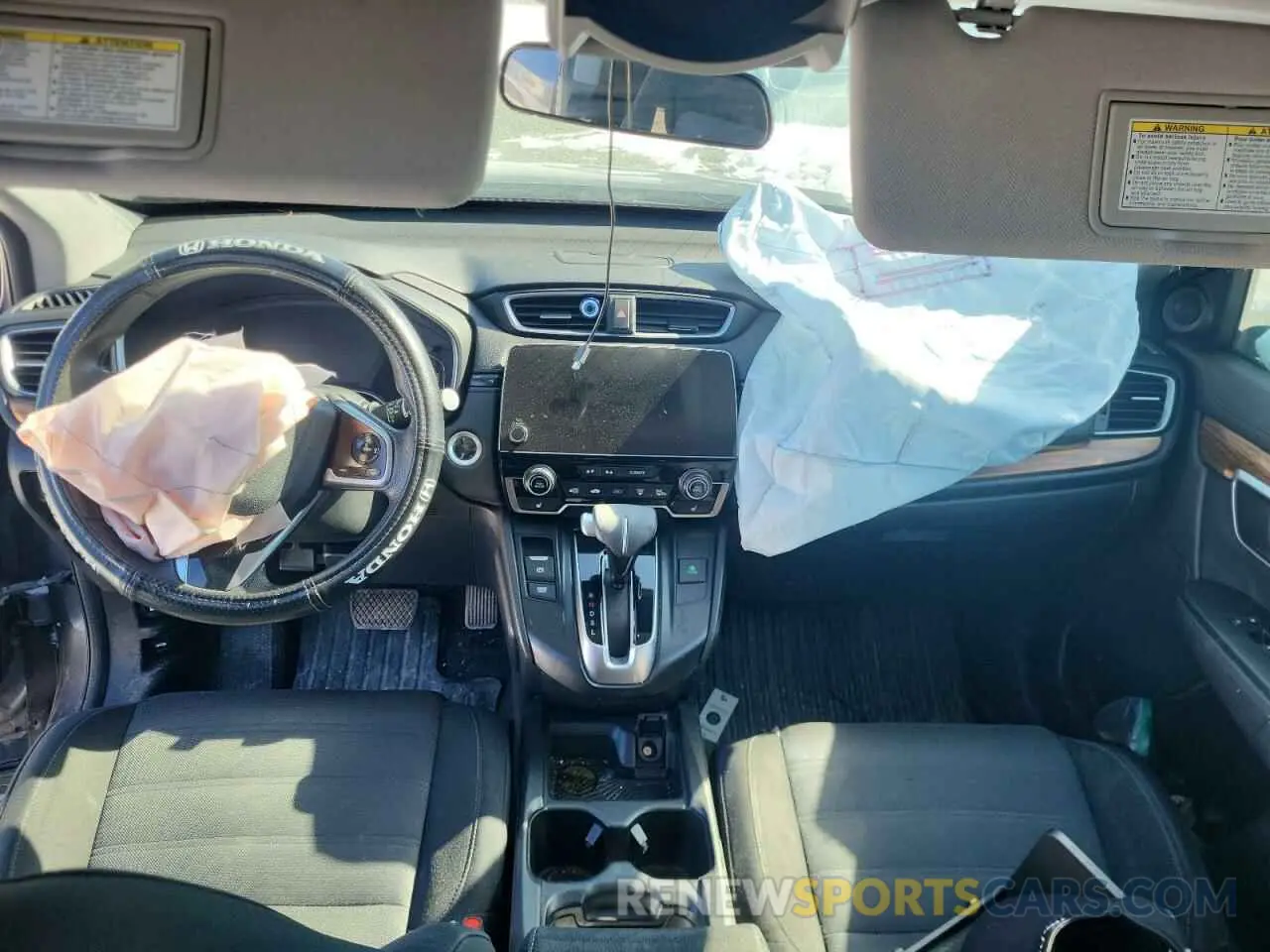 8 fotografías del automóvil dañado 2HKRW2H58KH114822 HONDA CRV 2019