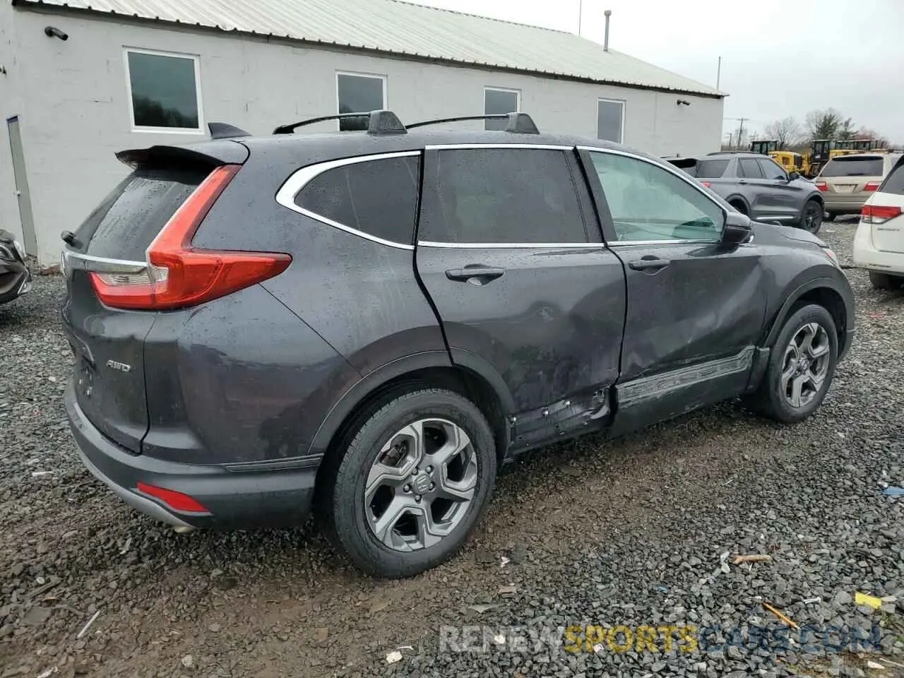 3 fotografías del automóvil dañado 2HKRW2H58KH652730 HONDA CRV 2019