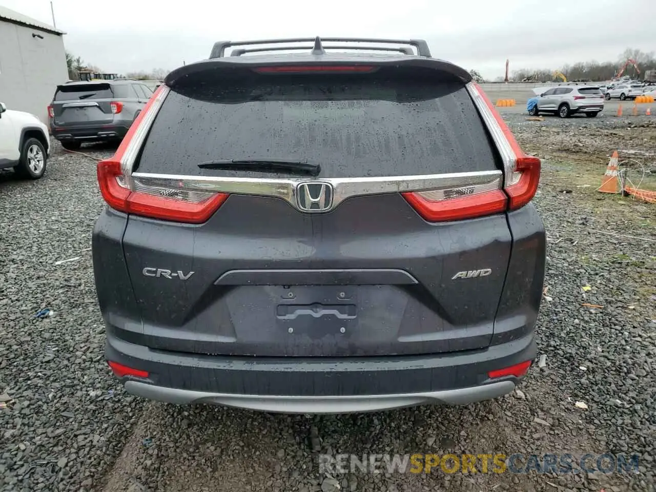 6 fotografías del automóvil dañado 2HKRW2H58KH652730 HONDA CRV 2019