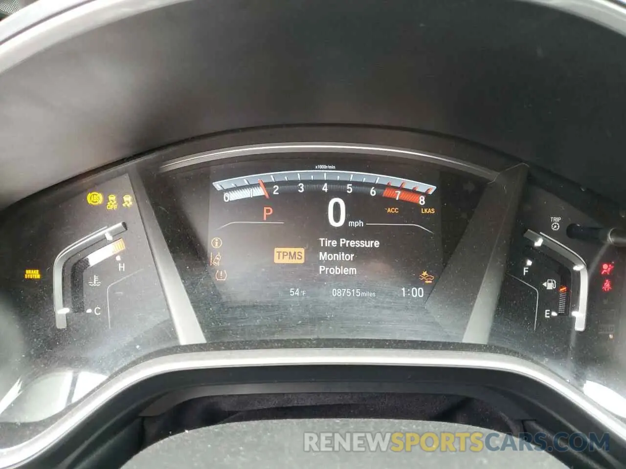 9 fotografías del automóvil dañado 2HKRW2H58KH652730 HONDA CRV 2019