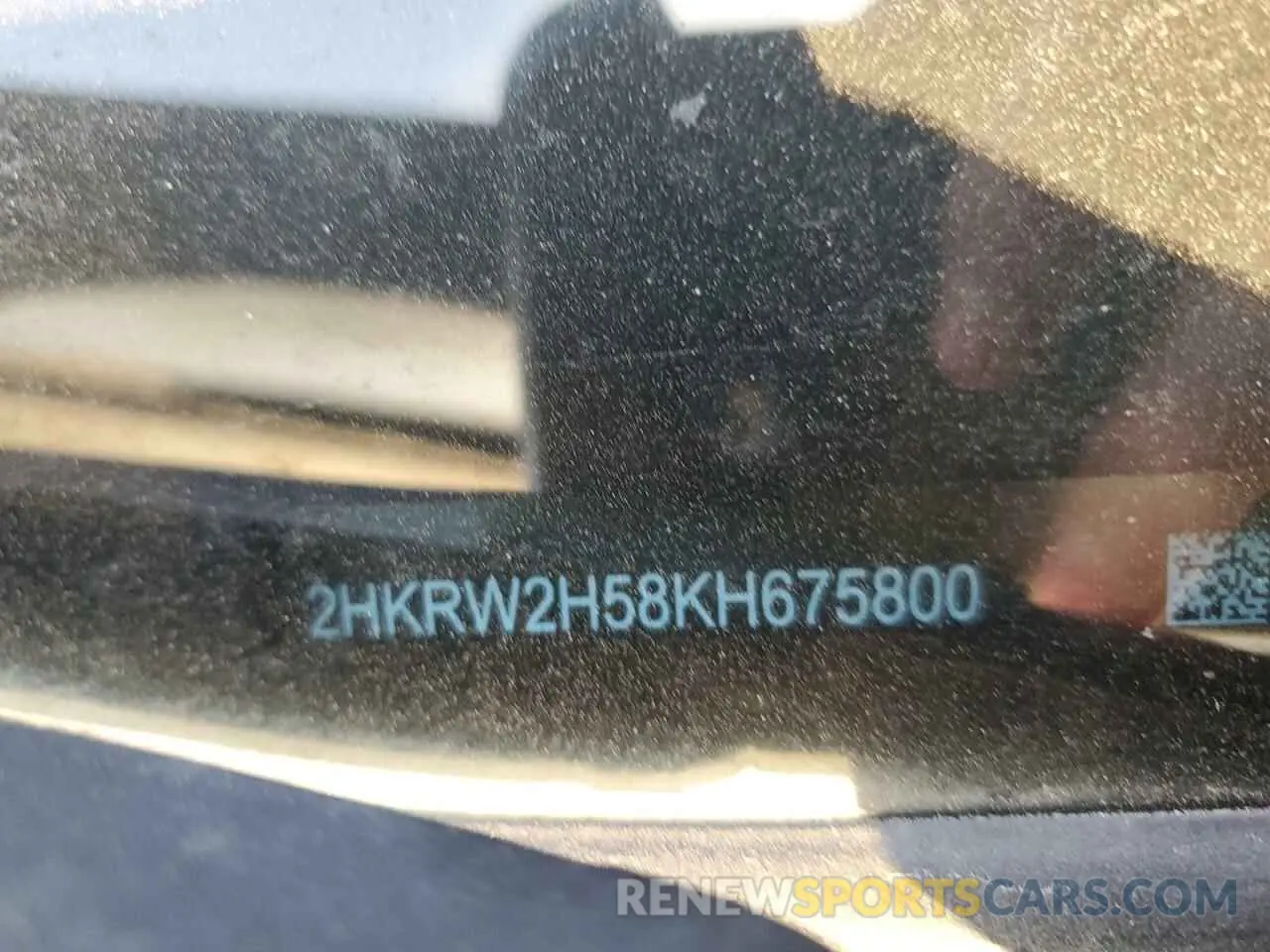 13 fotografías del automóvil dañado 2HKRW2H58KH675800 HONDA CRV 2019