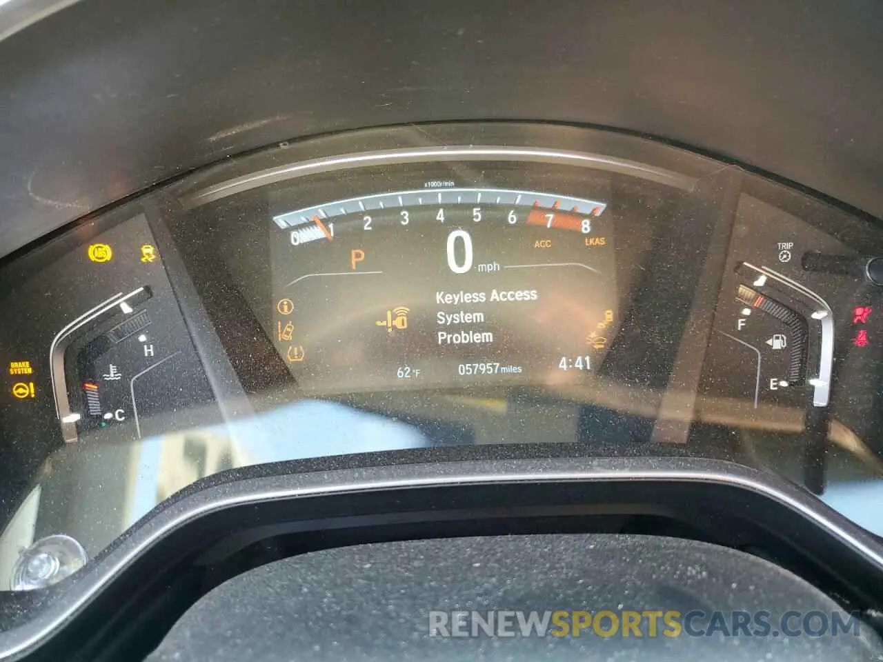 9 fotografías del automóvil dañado 2HKRW2H58KH675800 HONDA CRV 2019