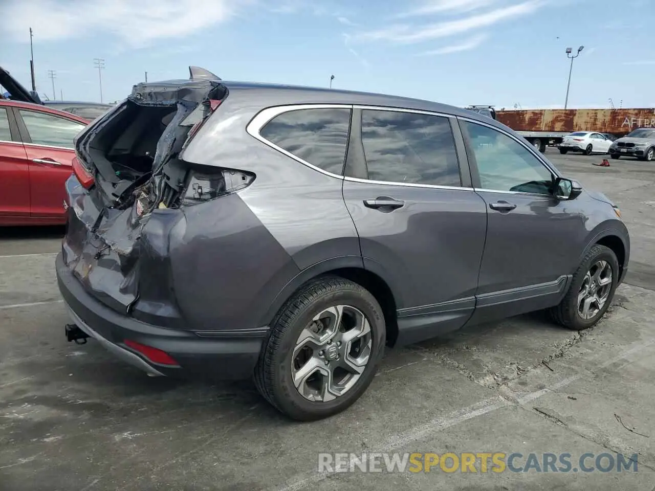 3 fotografías del automóvil dañado 2HKRW2H59KH650565 HONDA CRV 2019