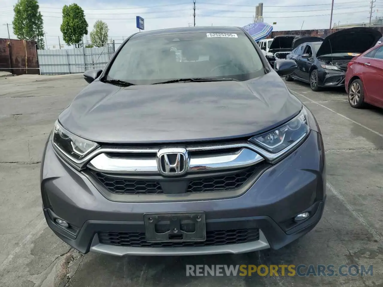5 fotografías del automóvil dañado 2HKRW2H59KH650565 HONDA CRV 2019