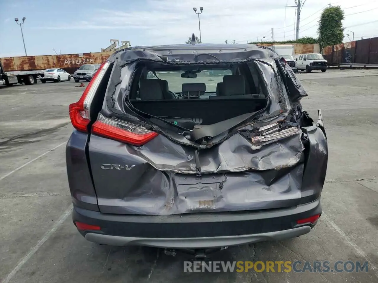 6 fotografías del automóvil dañado 2HKRW2H59KH650565 HONDA CRV 2019