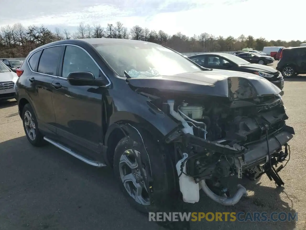 4 fotografías del automóvil dañado 2HKRW2H81KH623256 HONDA CRV 2019