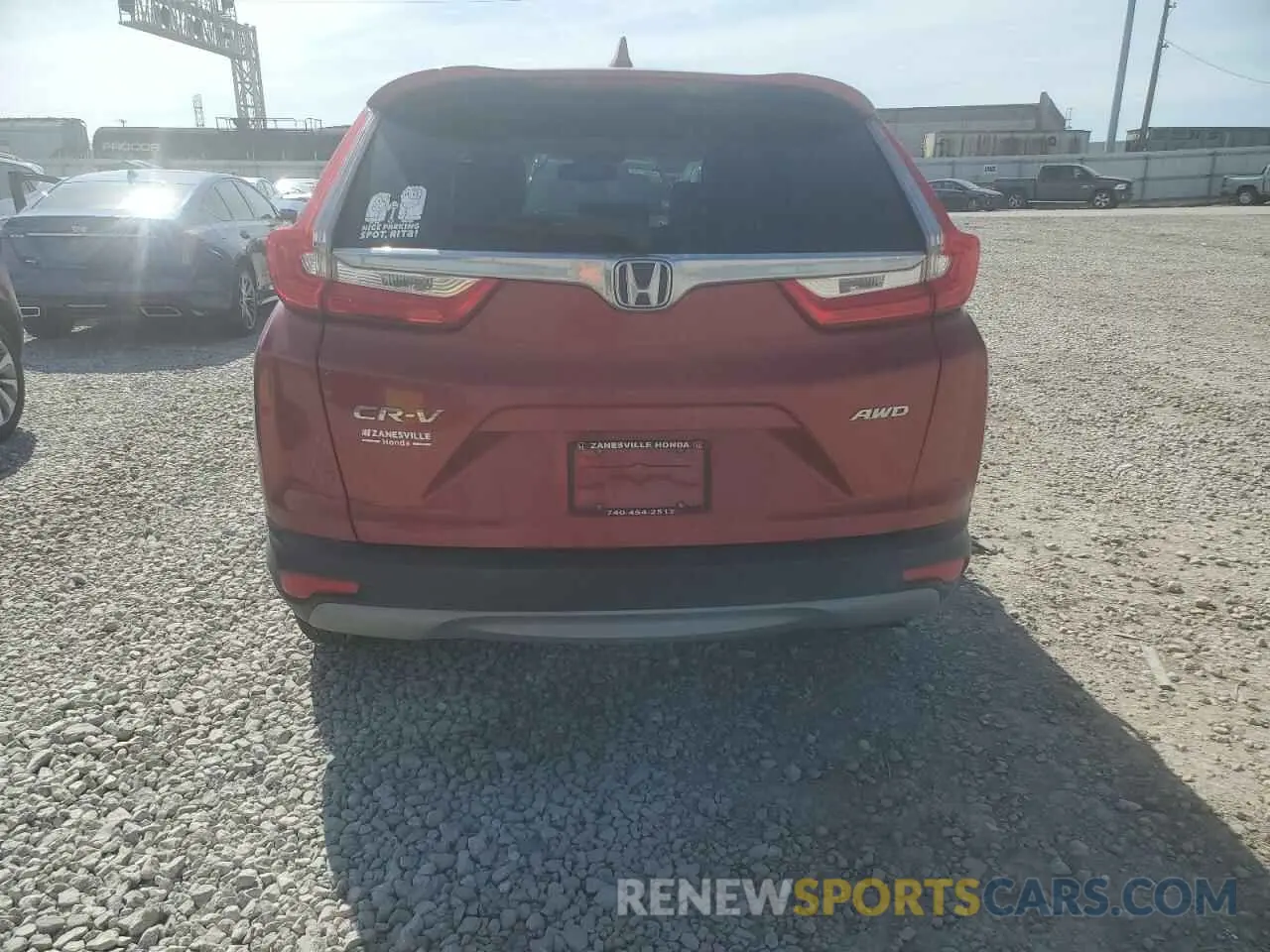 6 fotografías del automóvil dañado 2HKRW2H84KH611375 HONDA CRV 2019
