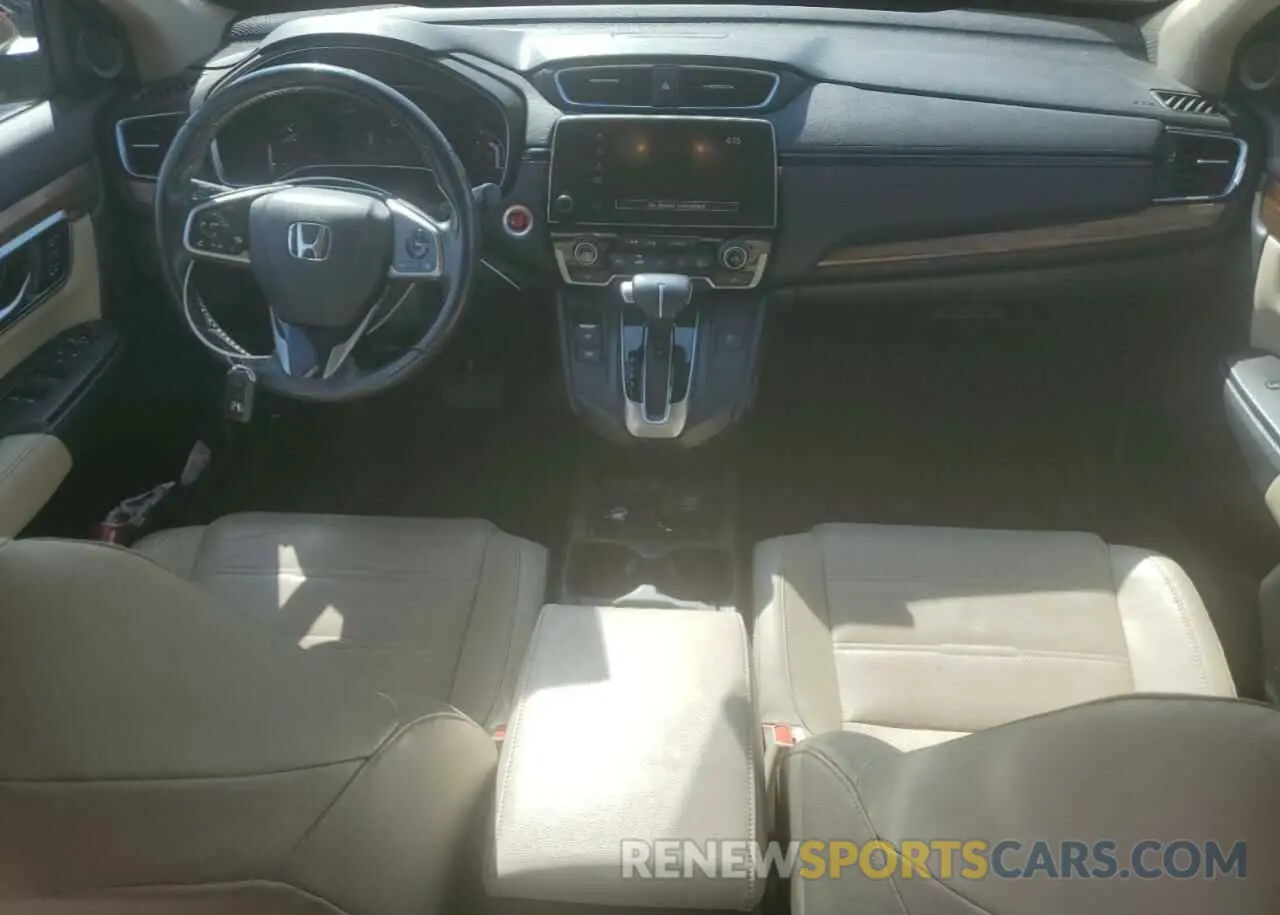 8 fotografías del automóvil dañado 2HKRW2H84KH611375 HONDA CRV 2019
