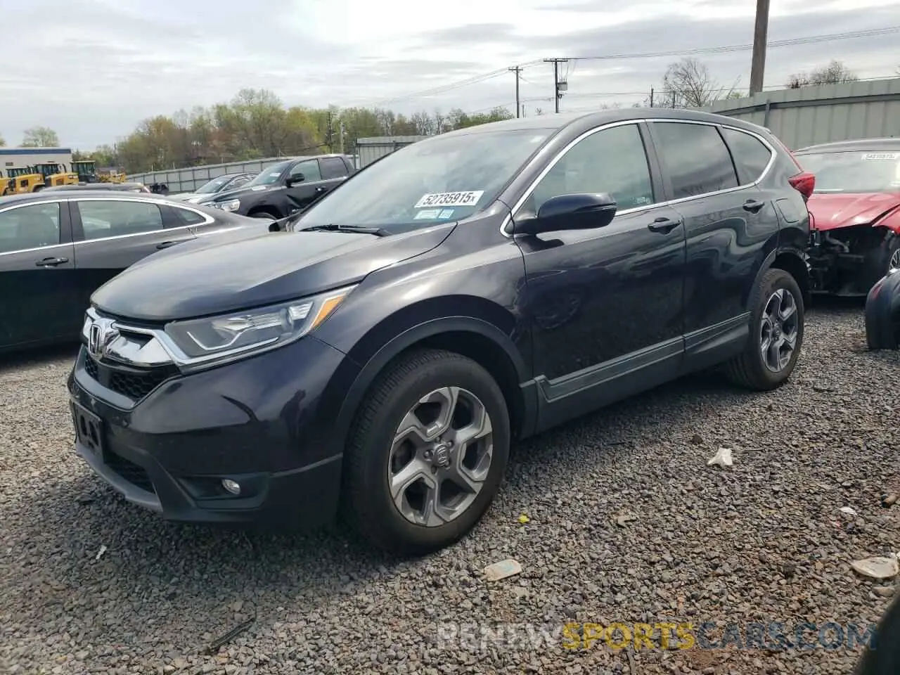 1 fotografías del automóvil dañado 2HKRW2H85KH615497 HONDA CRV 2019