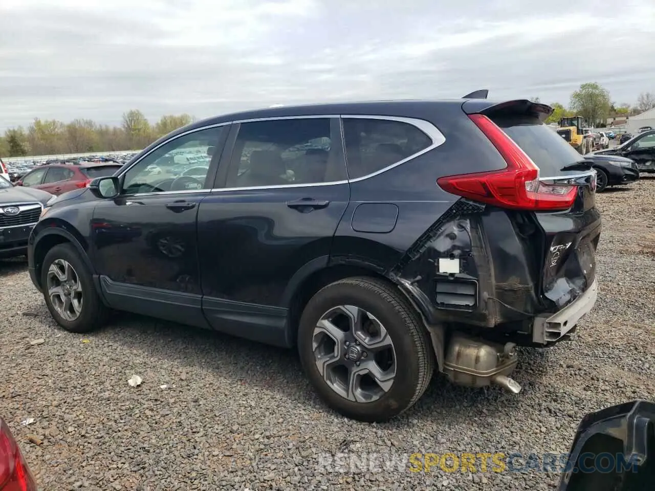 2 fotografías del automóvil dañado 2HKRW2H85KH615497 HONDA CRV 2019