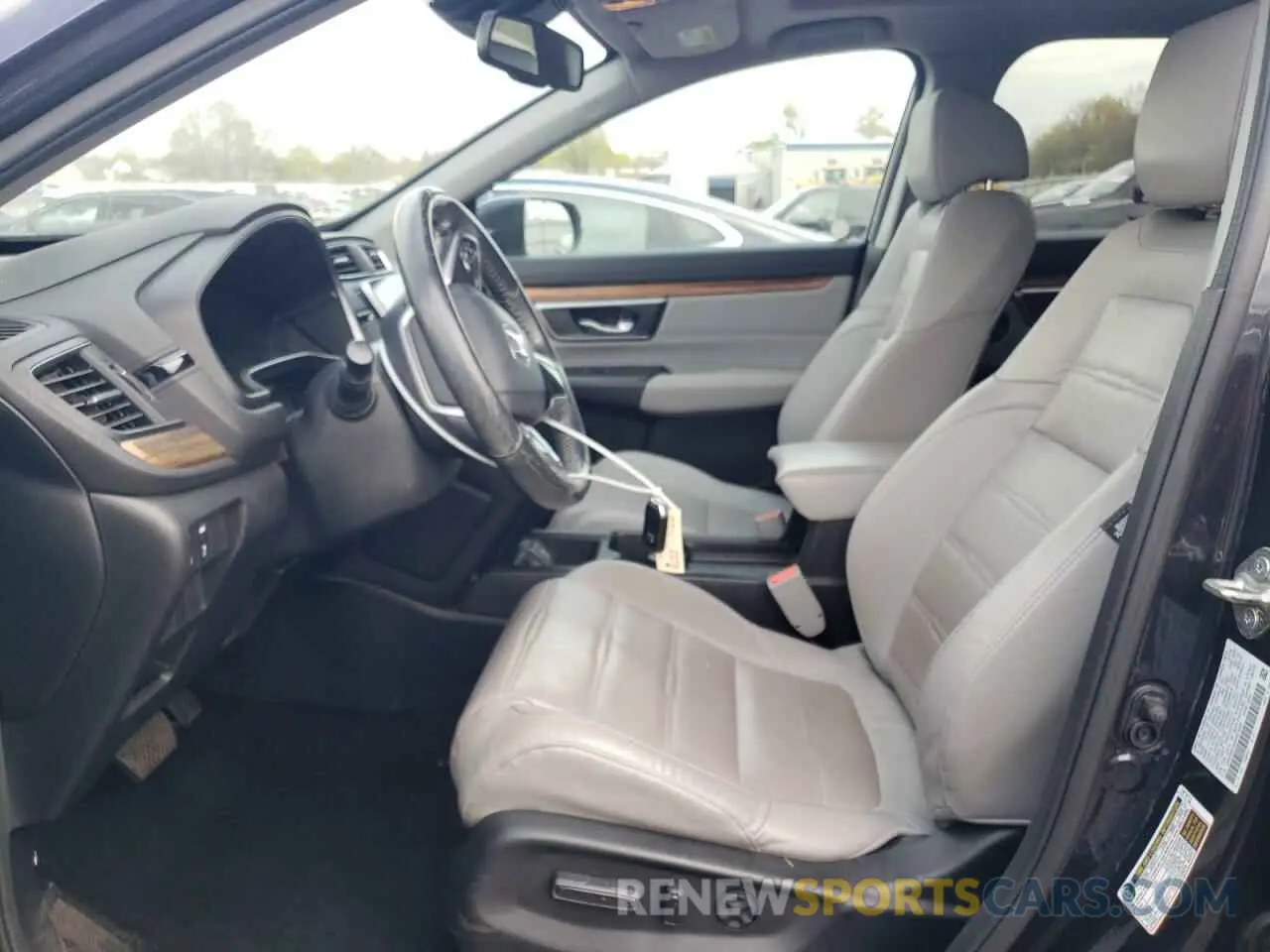 7 fotografías del automóvil dañado 2HKRW2H85KH615497 HONDA CRV 2019