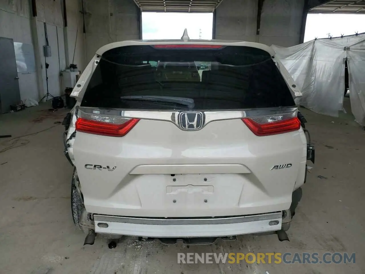 6 fotografías del automóvil dañado 2HKRW2H85KH641016 HONDA CRV 2019