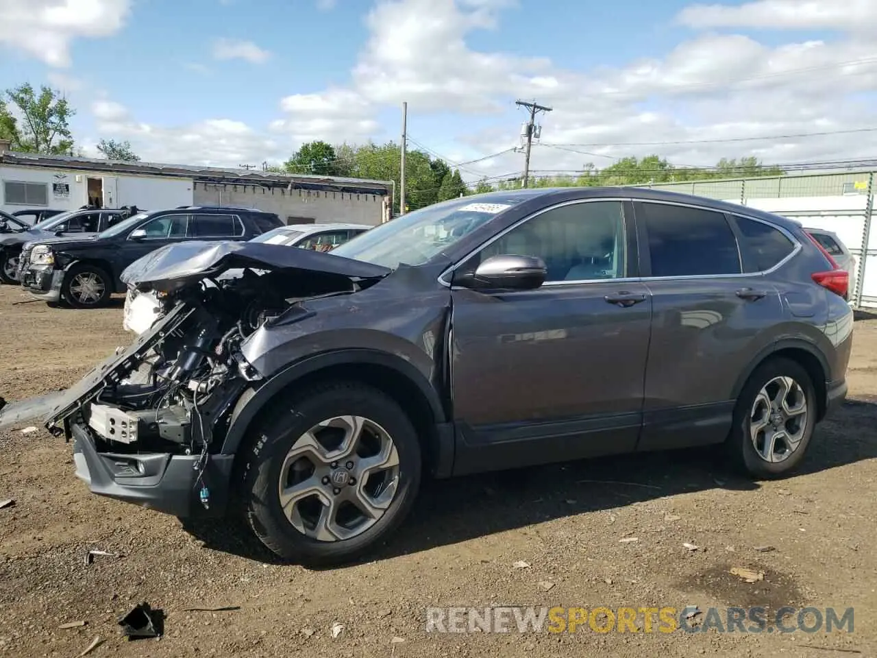 1 fotografías del automóvil dañado 2HKRW2H85KH653067 HONDA CRV 2019
