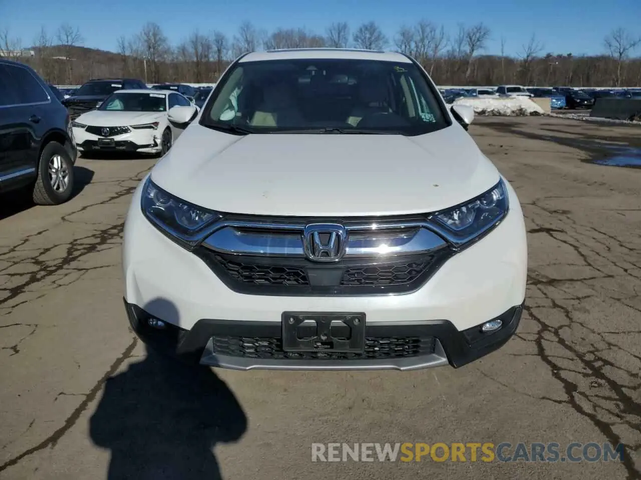 5 fotografías del automóvil dañado 2HKRW2H85KH656812 HONDA CRV 2019
