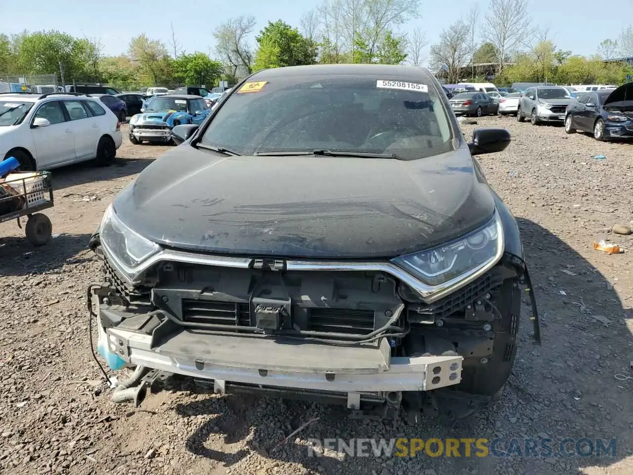 5 fotografías del automóvil dañado 2HKRW2H85KH658494 HONDA CRV 2019