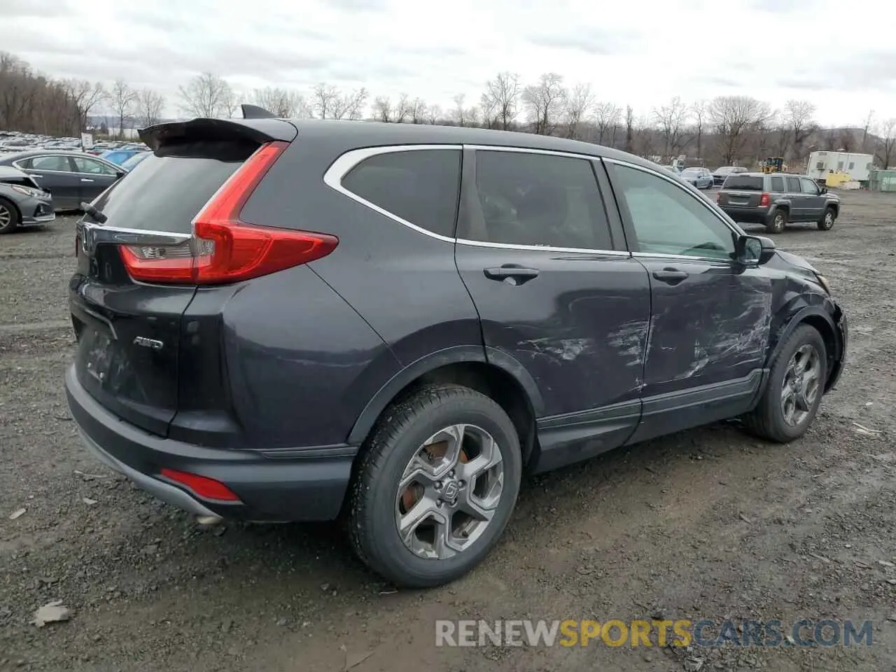 3 fotografías del automóvil dañado 2HKRW2H86KH603861 HONDA CRV 2019
