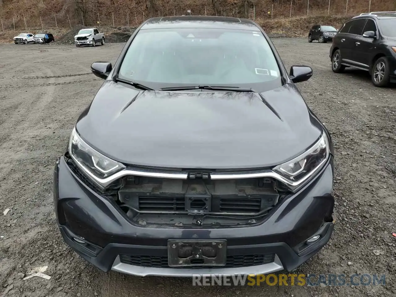 5 fotografías del automóvil dañado 2HKRW2H86KH603861 HONDA CRV 2019