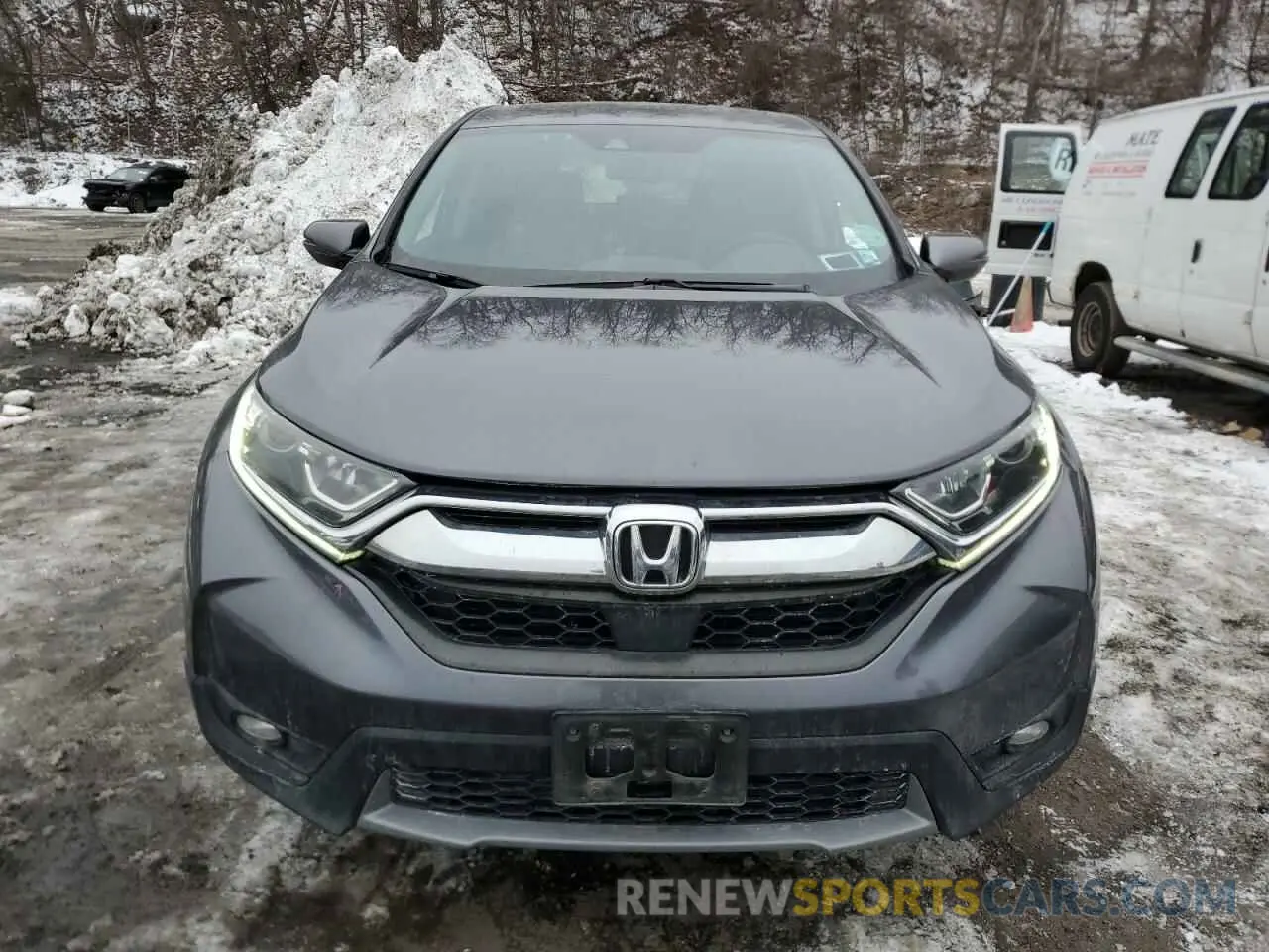 5 fotografías del automóvil dañado 2HKRW2H88KH604400 HONDA CRV 2019