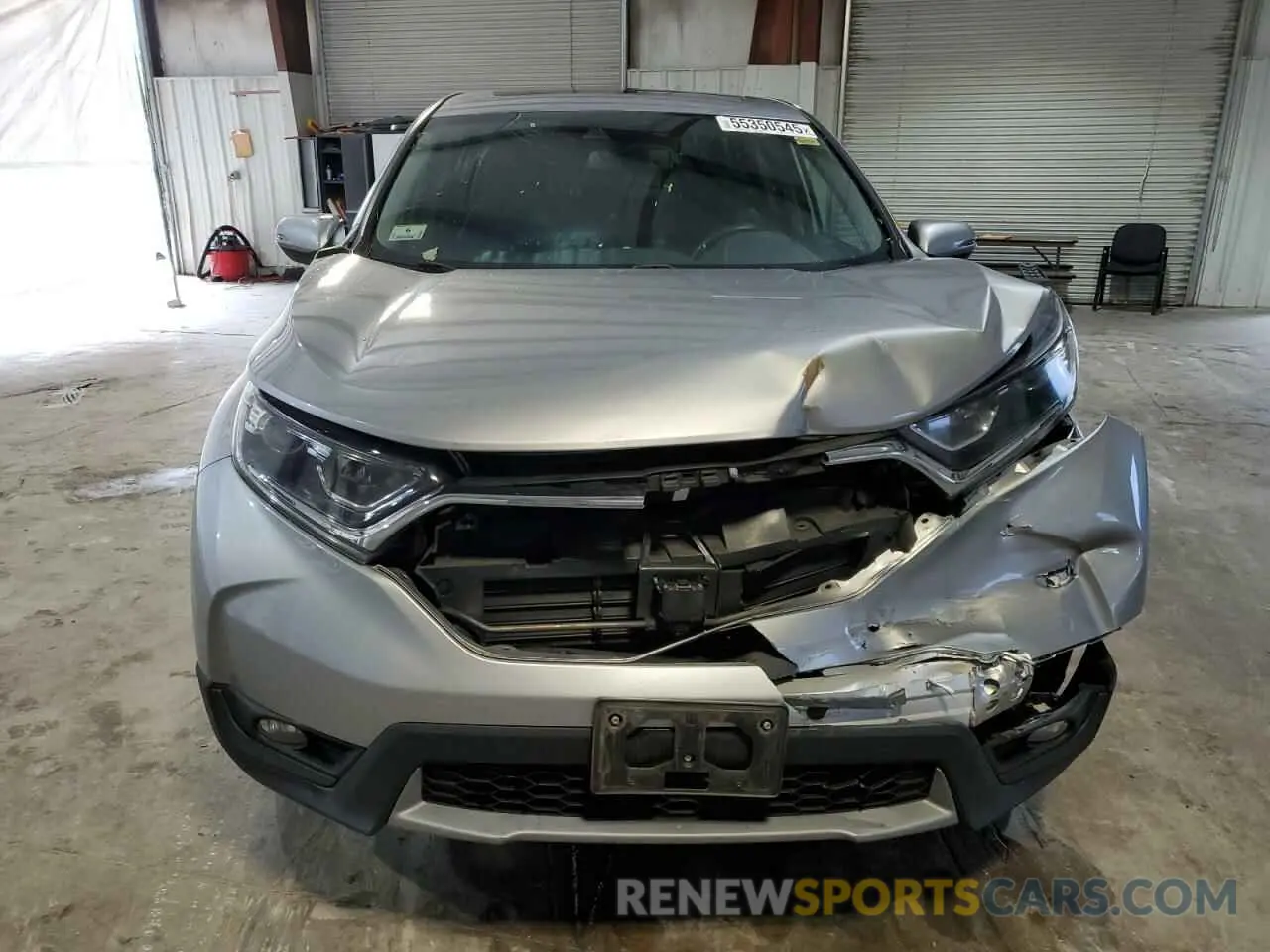 5 fotografías del automóvil dañado 2HKRW2H88KH614859 HONDA CRV 2019