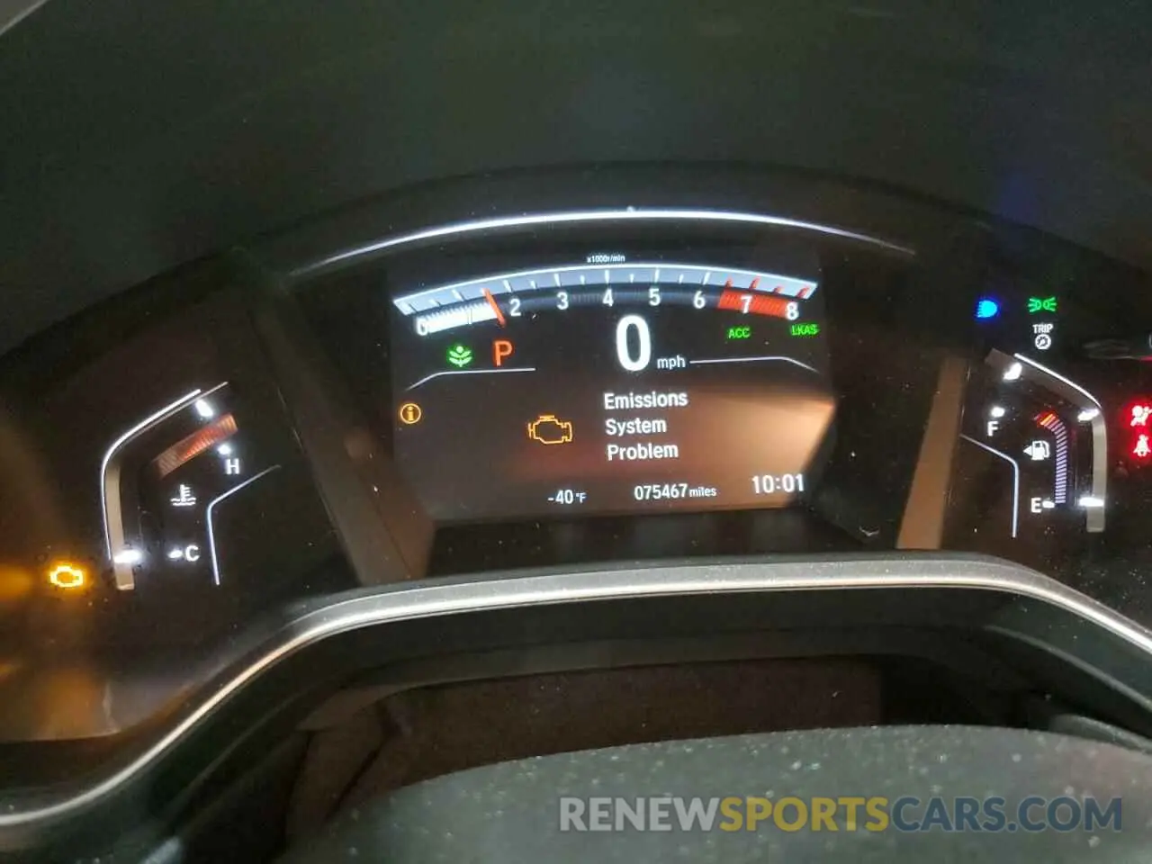 9 fotografías del automóvil dañado 2HKRW2H88KH614859 HONDA CRV 2019