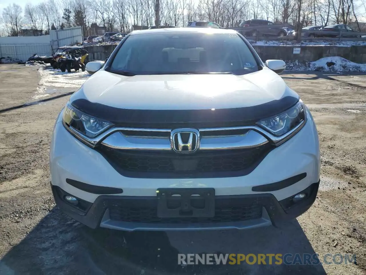 5 fotografías del automóvil dañado 2HKRW2H88KH671286 HONDA CRV 2019