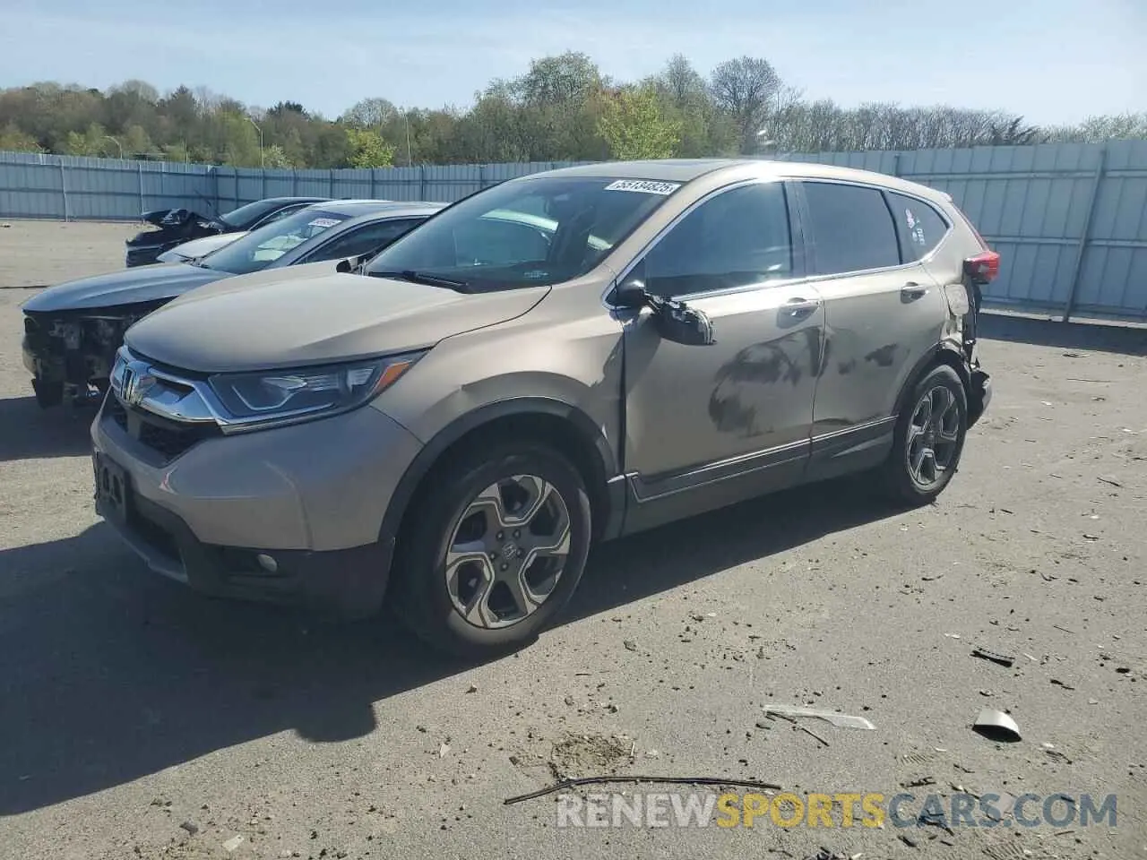1 fotografías del automóvil dañado 2HKRW2H89KH612909 HONDA CRV 2019