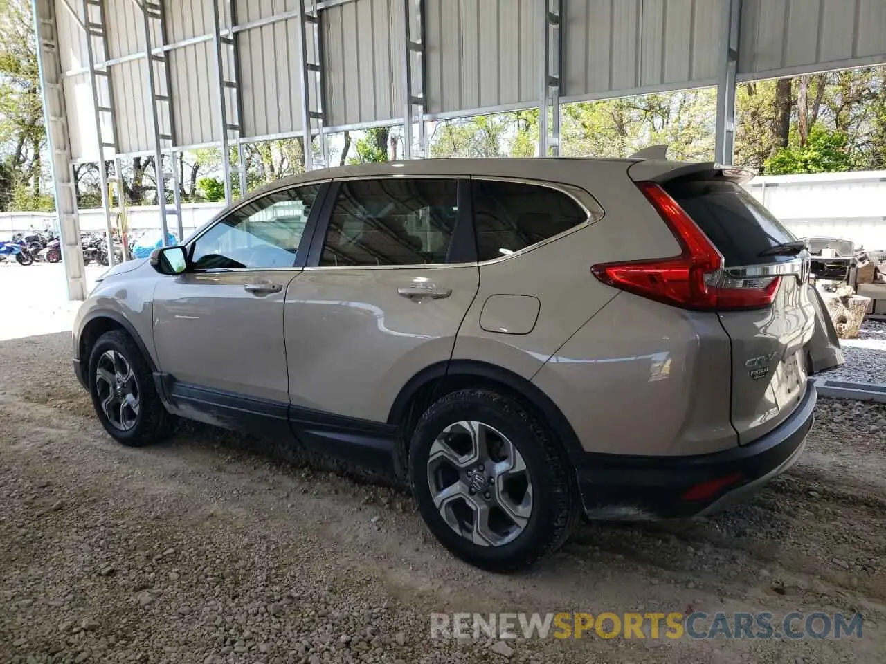 2 fotografías del automóvil dañado 2HKRW2H8XKH624017 HONDA CRV 2019