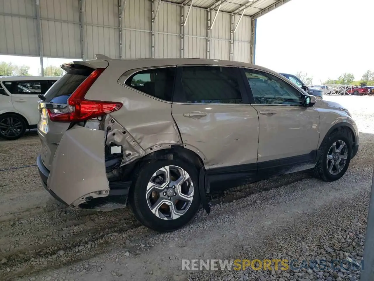 3 fotografías del automóvil dañado 2HKRW2H8XKH624017 HONDA CRV 2019