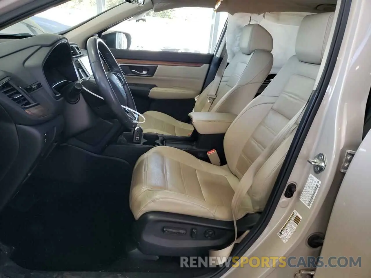 7 fotografías del automóvil dañado 2HKRW2H8XKH624017 HONDA CRV 2019