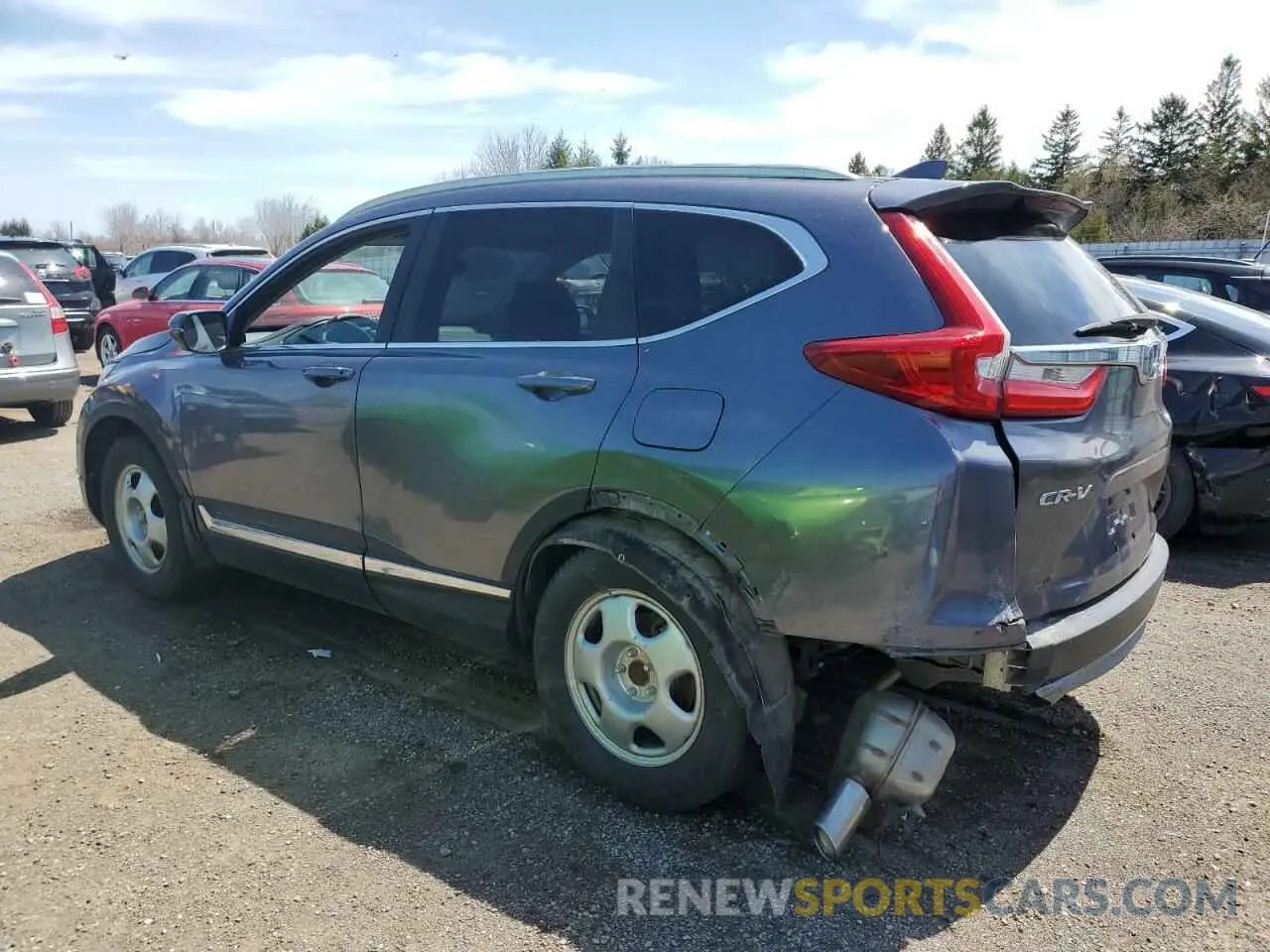 2 fotografías del automóvil dañado 2HKRW2H90KH149664 HONDA CRV 2019
