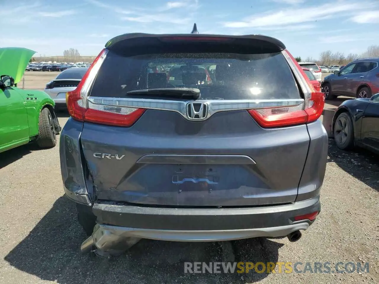 6 fotografías del automóvil dañado 2HKRW2H90KH149664 HONDA CRV 2019