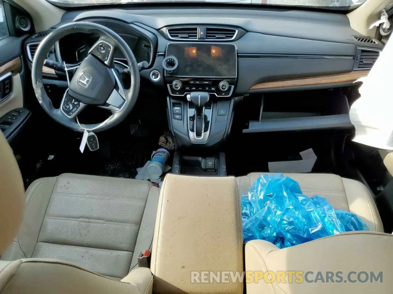 8 fotografías del automóvil dañado 2HKRW2H93KH642660 HONDA CRV 2019