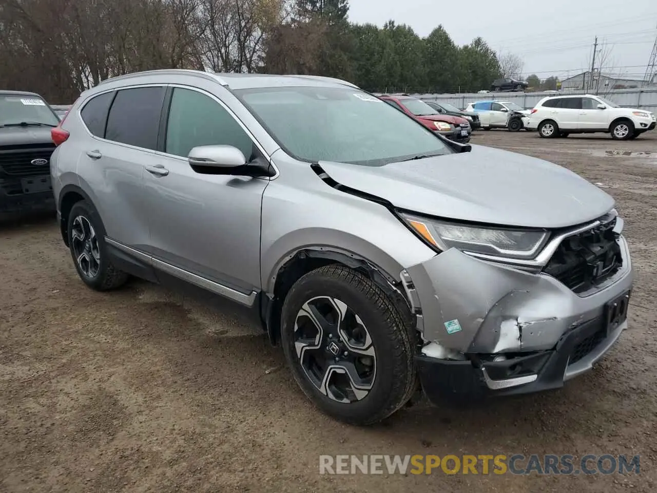 4 fotografías del automóvil dañado 2HKRW2H94KH130762 HONDA CRV 2019