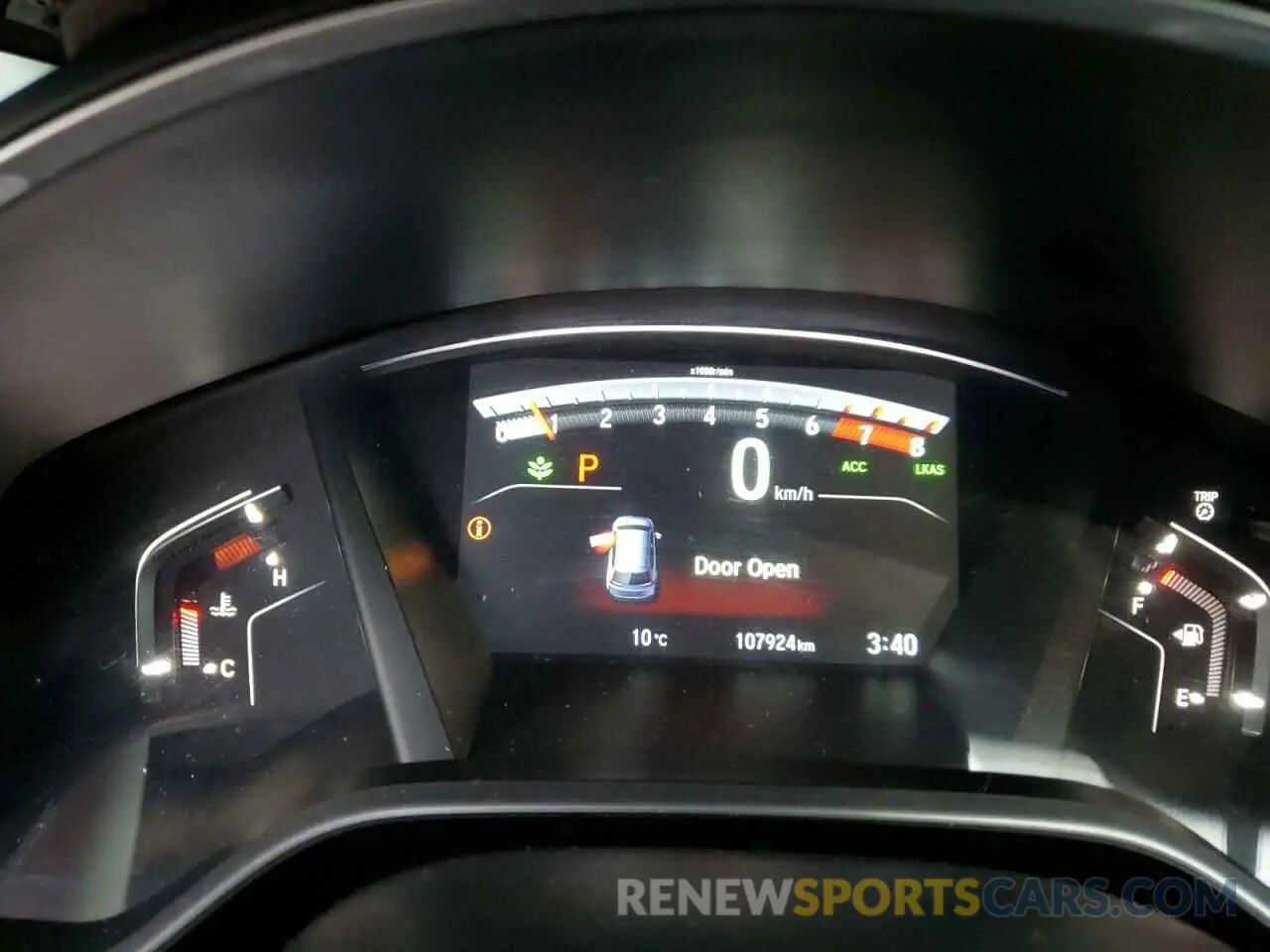 9 fotografías del automóvil dañado 2HKRW2H94KH130762 HONDA CRV 2019