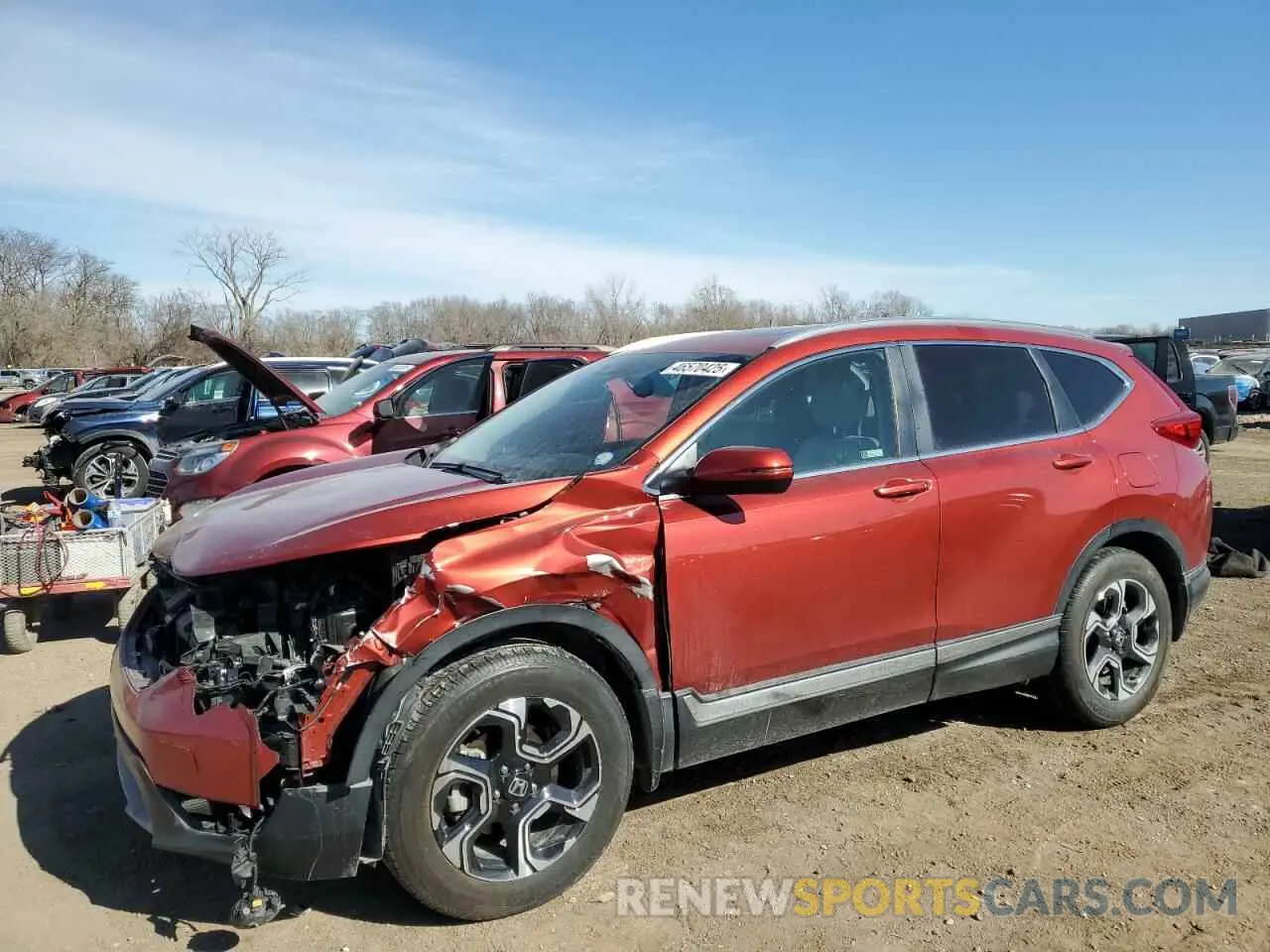 1 fotografías del automóvil dañado 2HKRW2H94KH606489 HONDA CRV 2019
