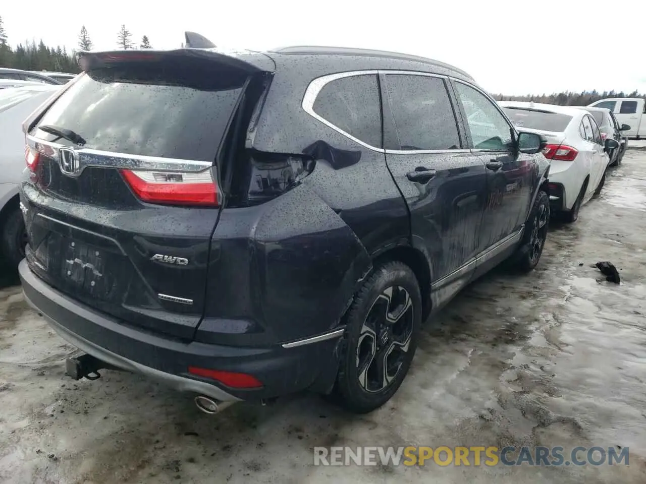 3 fotografías del automóvil dañado 2HKRW2H99KH125251 HONDA CRV 2019