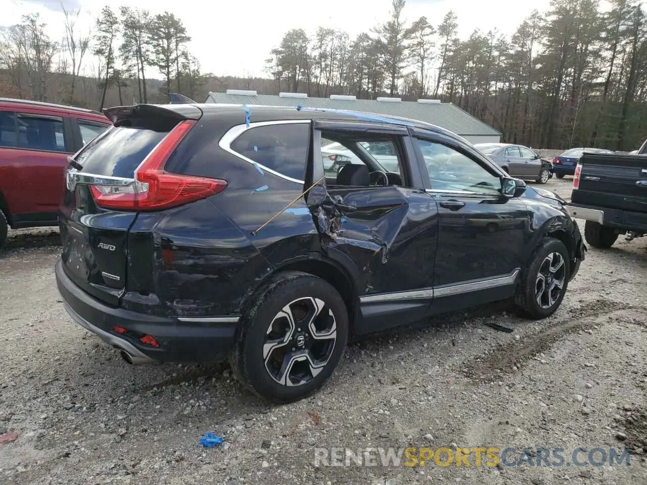 3 fotografías del automóvil dañado 2HKRW2H99KH628939 HONDA CRV 2019