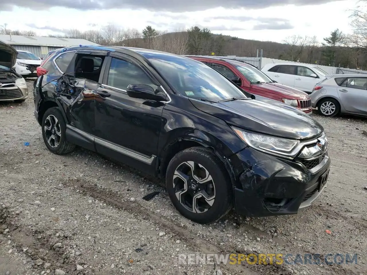 4 fotografías del automóvil dañado 2HKRW2H99KH628939 HONDA CRV 2019