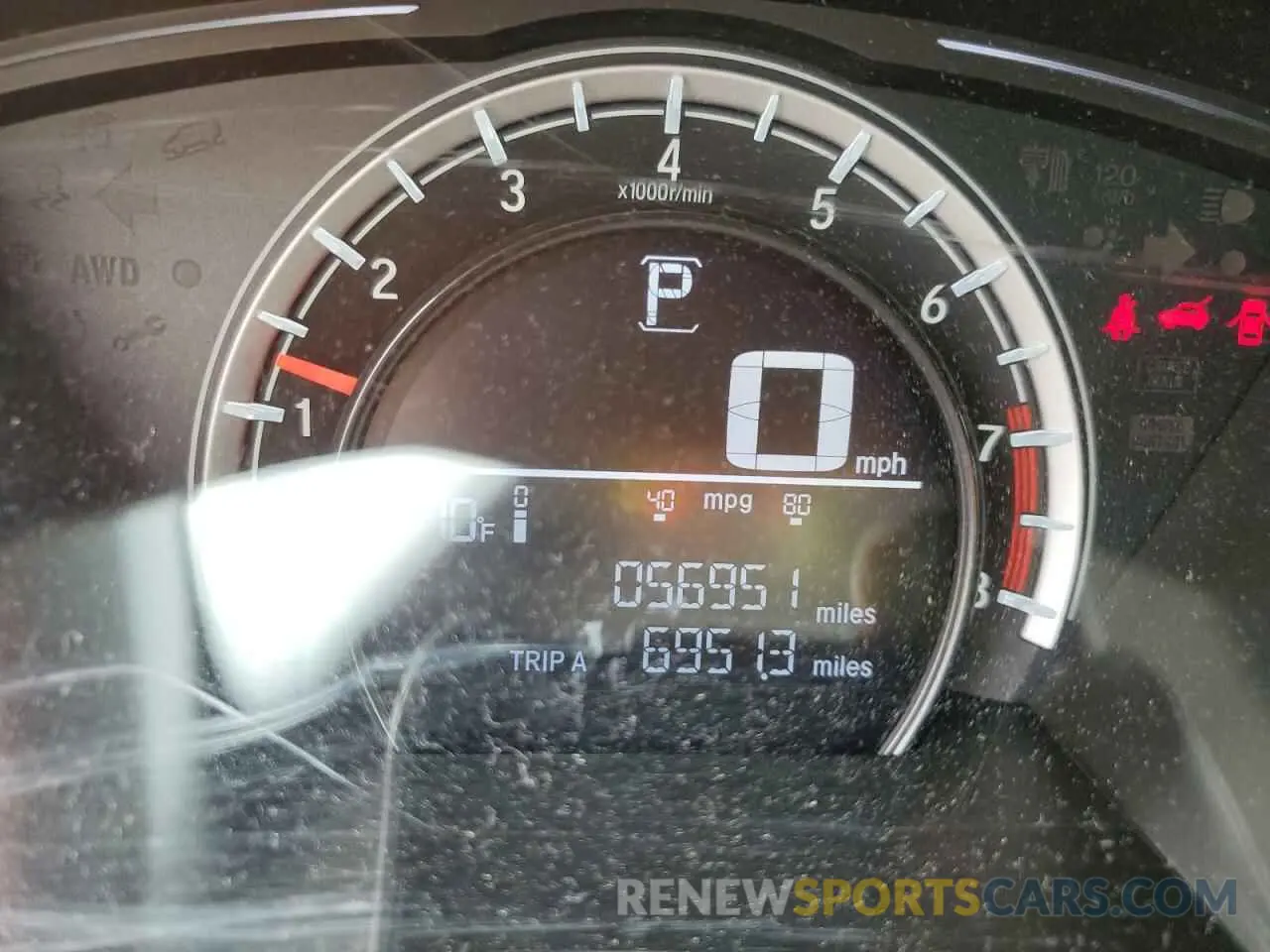 9 fotografías del automóvil dañado 2HKRW5H34KH401235 HONDA CRV 2019