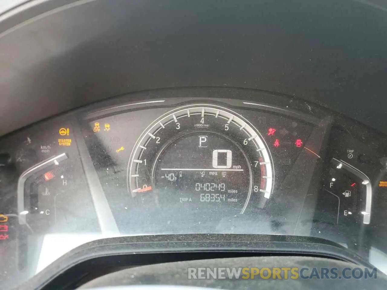 9 fotografías del automóvil dañado 2HKRW5H36KH411491 HONDA CRV 2019