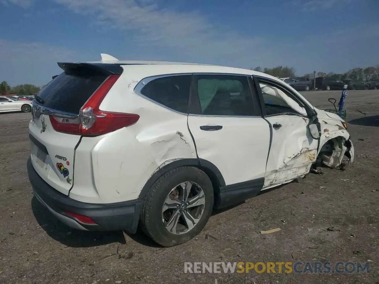 3 fotografías del automóvil dañado 2HKRW6H33KH200724 HONDA CRV 2019