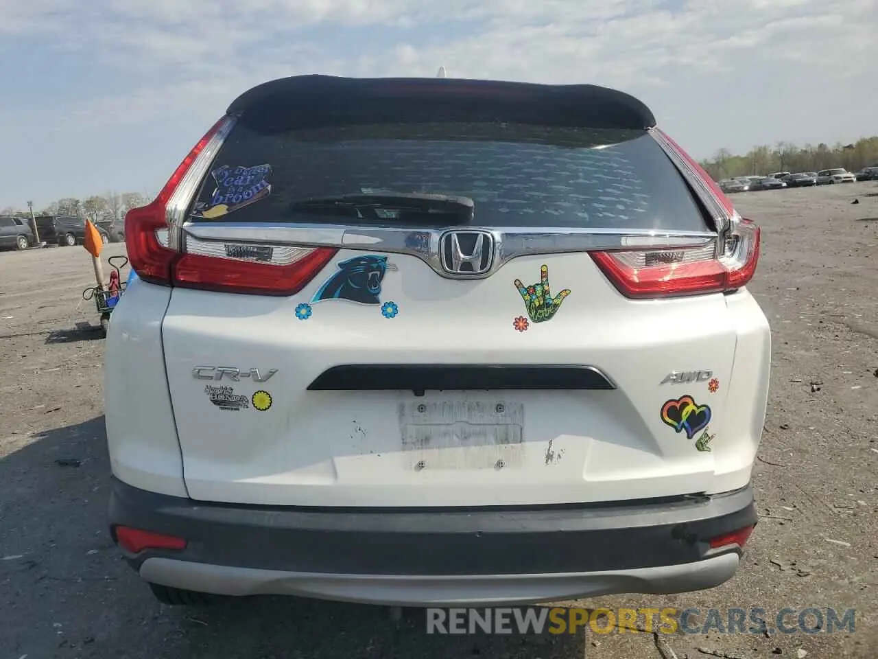 6 fotografías del automóvil dañado 2HKRW6H33KH200724 HONDA CRV 2019