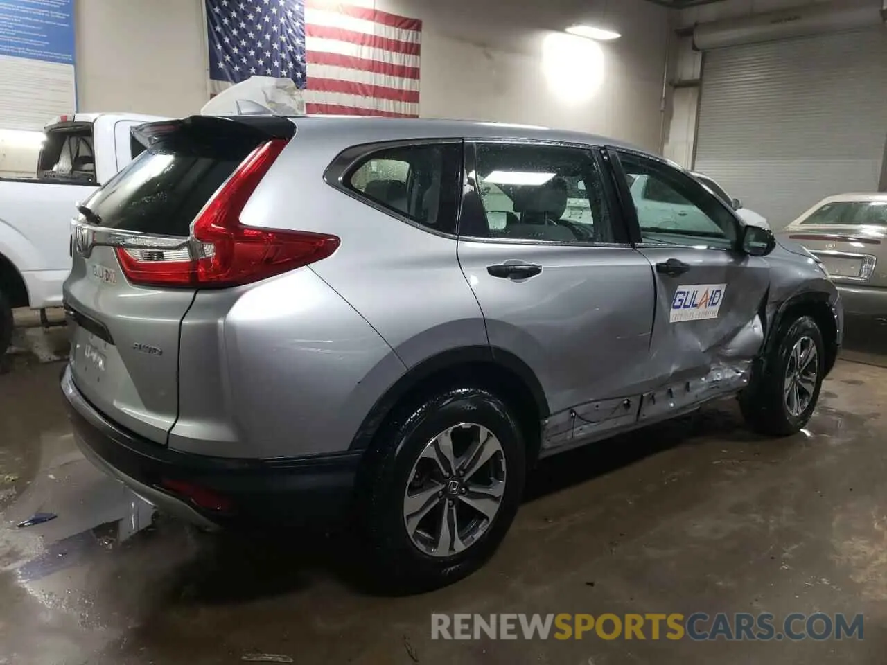 3 fotografías del automóvil dañado 2HKRW6H35KH207755 HONDA CRV 2019