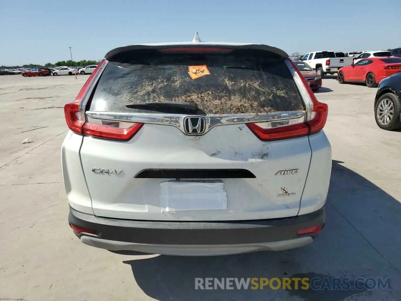 6 fotografías del automóvil dañado 2HKRW6H36KH202046 HONDA CRV 2019