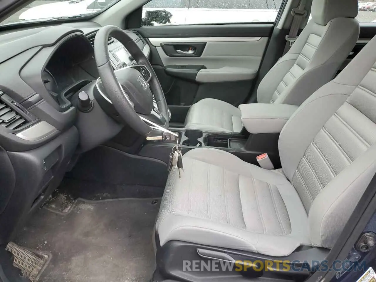 7 fotografías del automóvil dañado 2HKRW6H37KH207224 HONDA CRV 2019