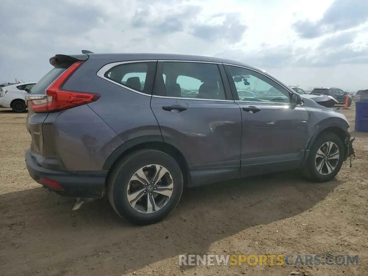 3 fotografías del automóvil dañado 2HKRW6H37KH219034 HONDA CRV 2019